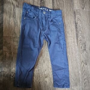 Nautica Dark Blue Skinny Jeans Boy 2t Toddler Adjustable Waist Stretch Casual